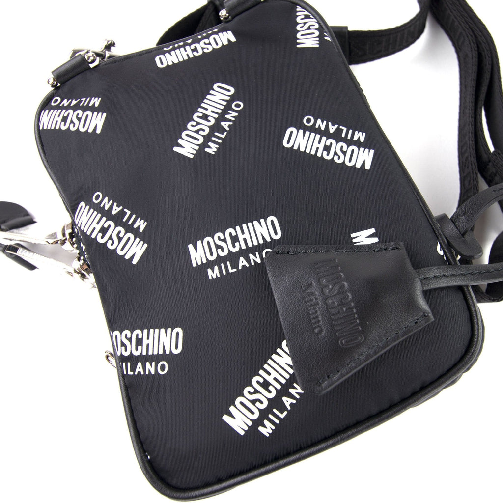 Moschino Couture All Over Print Shoulder Bag Black