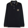 Love Moschino Long Sleeve Polo Shirt Black