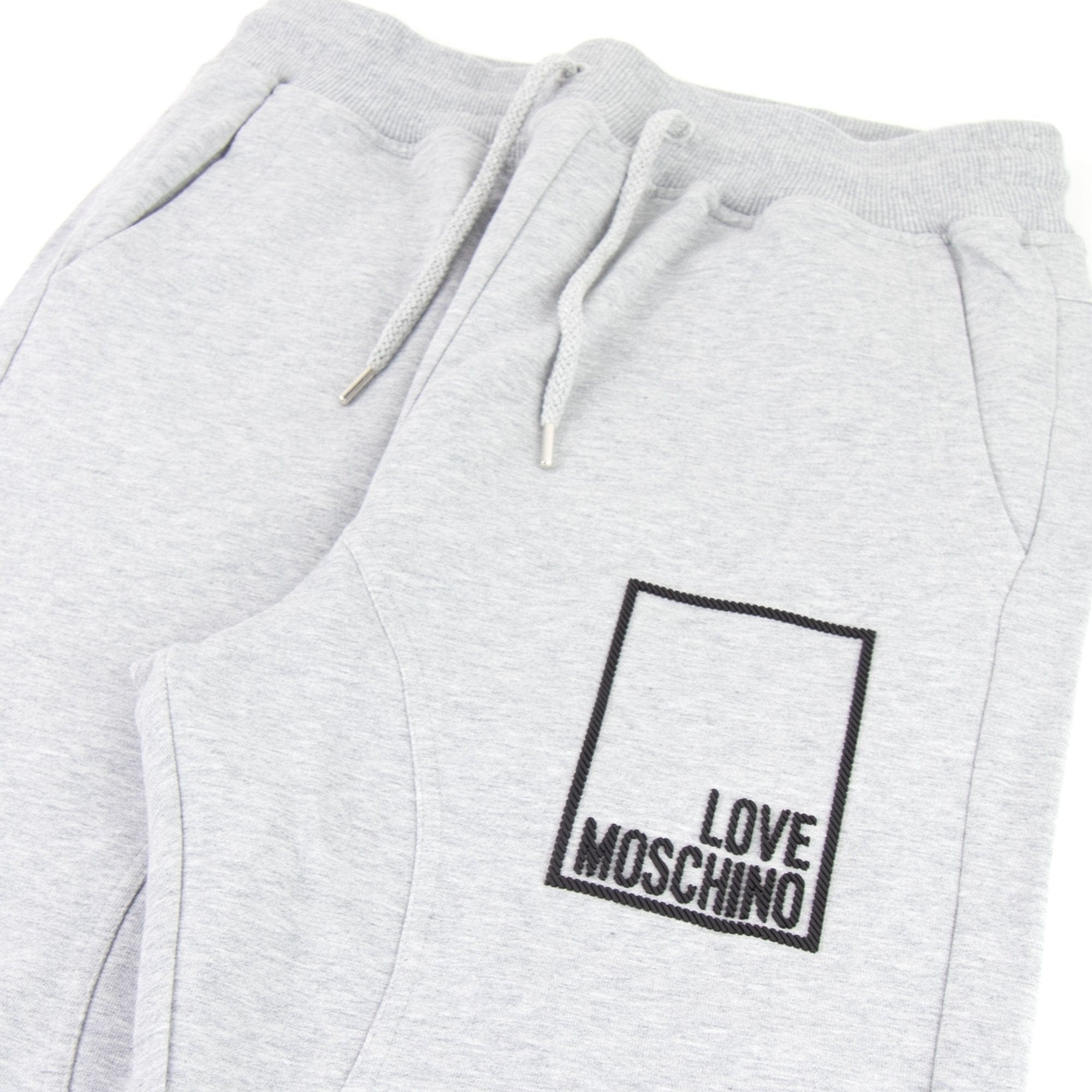 Love Moschino Box Logo Bottoms Grey Marl