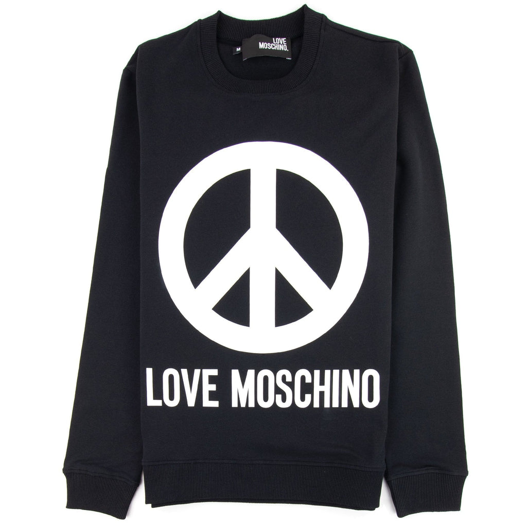 Love Moschino Black Peace Sign Jumper