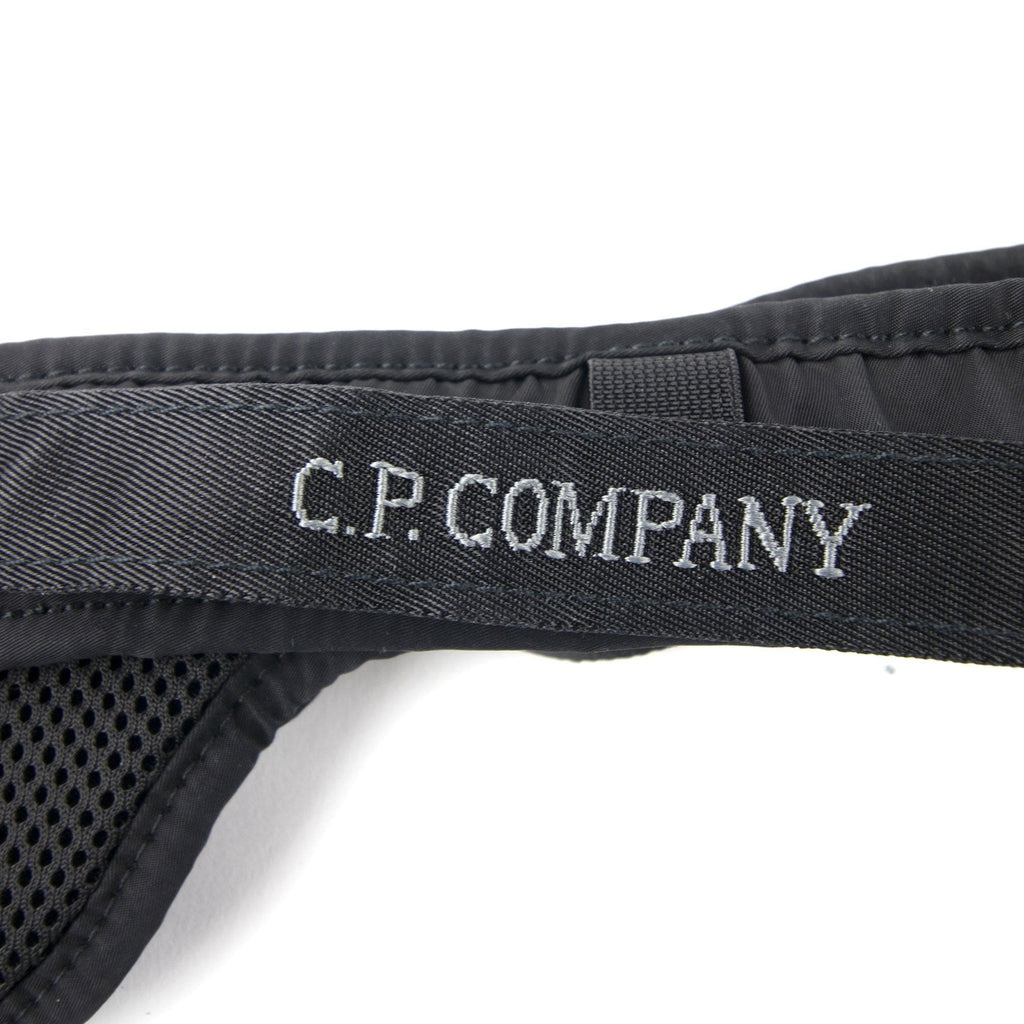 Cp Company Garment Dyed Textured Tape Pouch Belt Black 999
