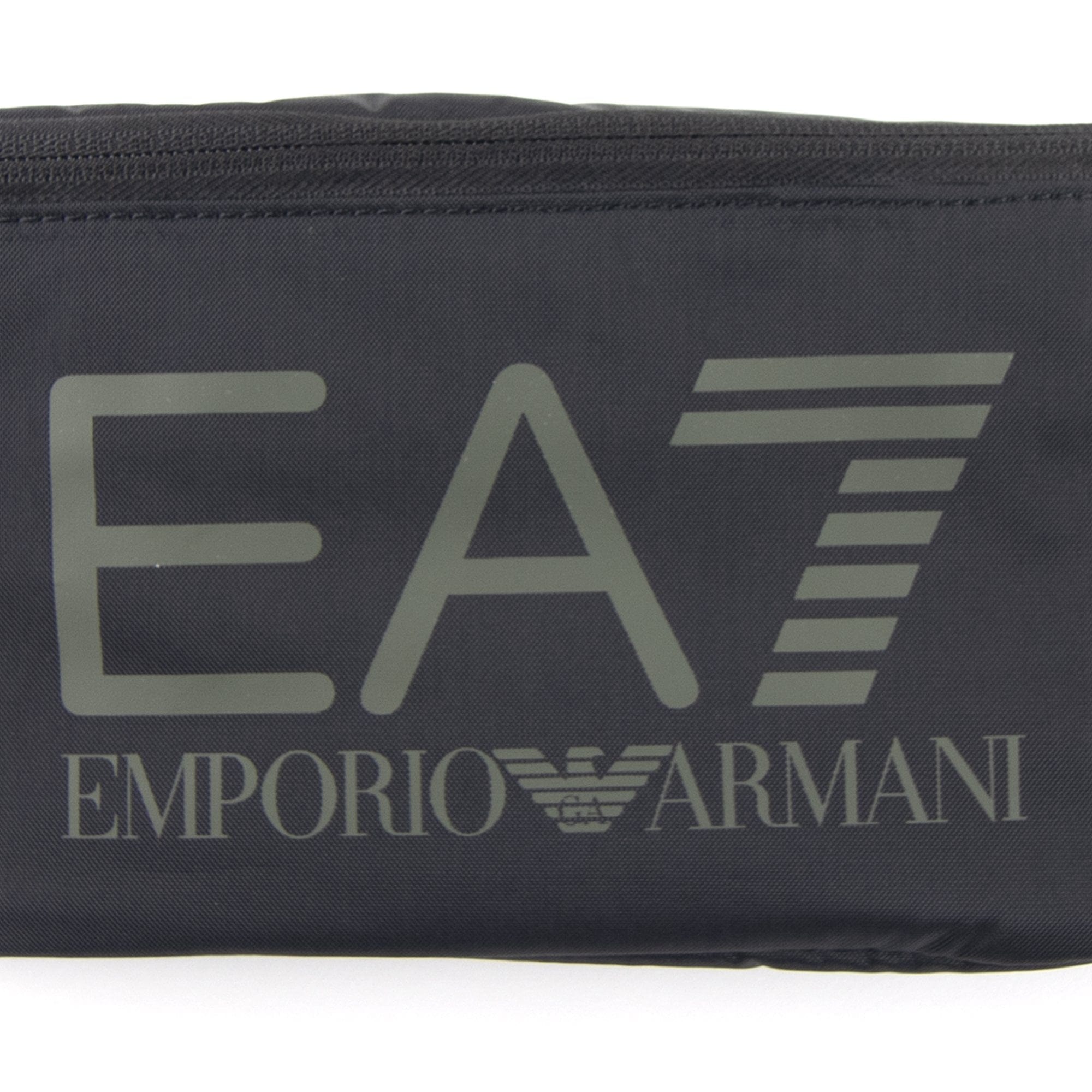 EA7 Logo Belt Bag Black/Stone Grey