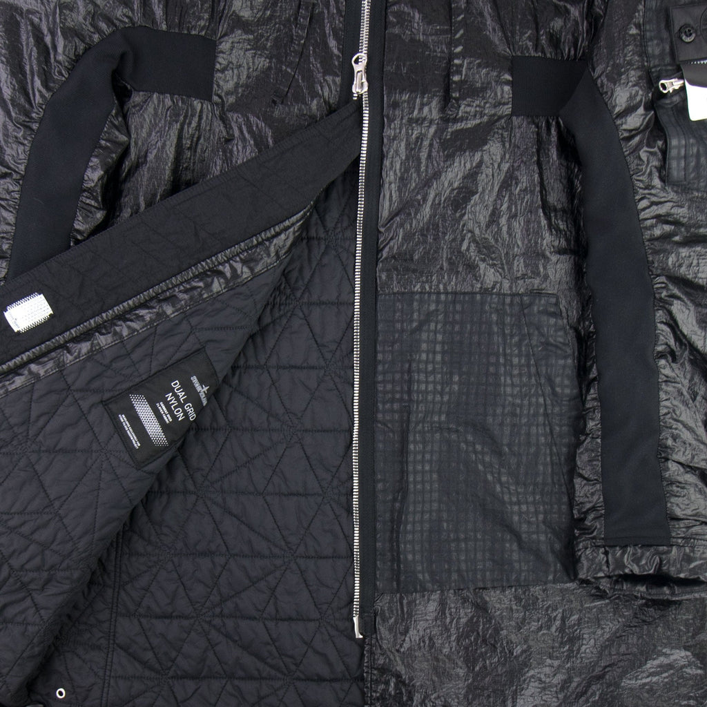 Stone Island Shadow Project 40203 Dual Grid Contour Parka Black V0029