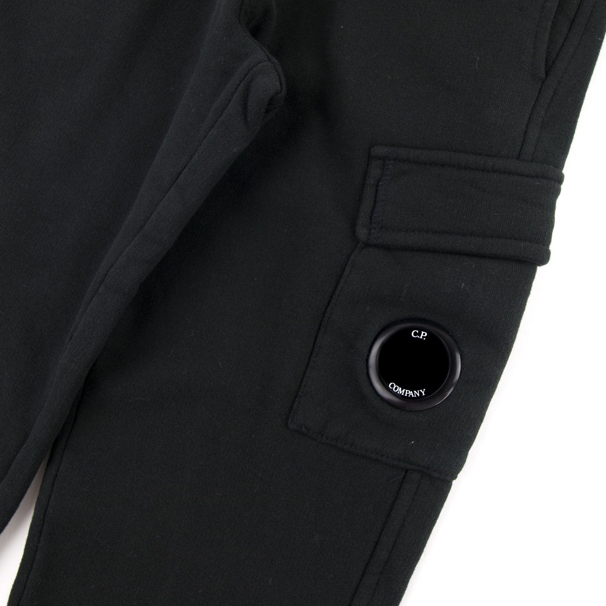 C.P. Company Undersixteen Lens Fleece Sweatpants Black 999