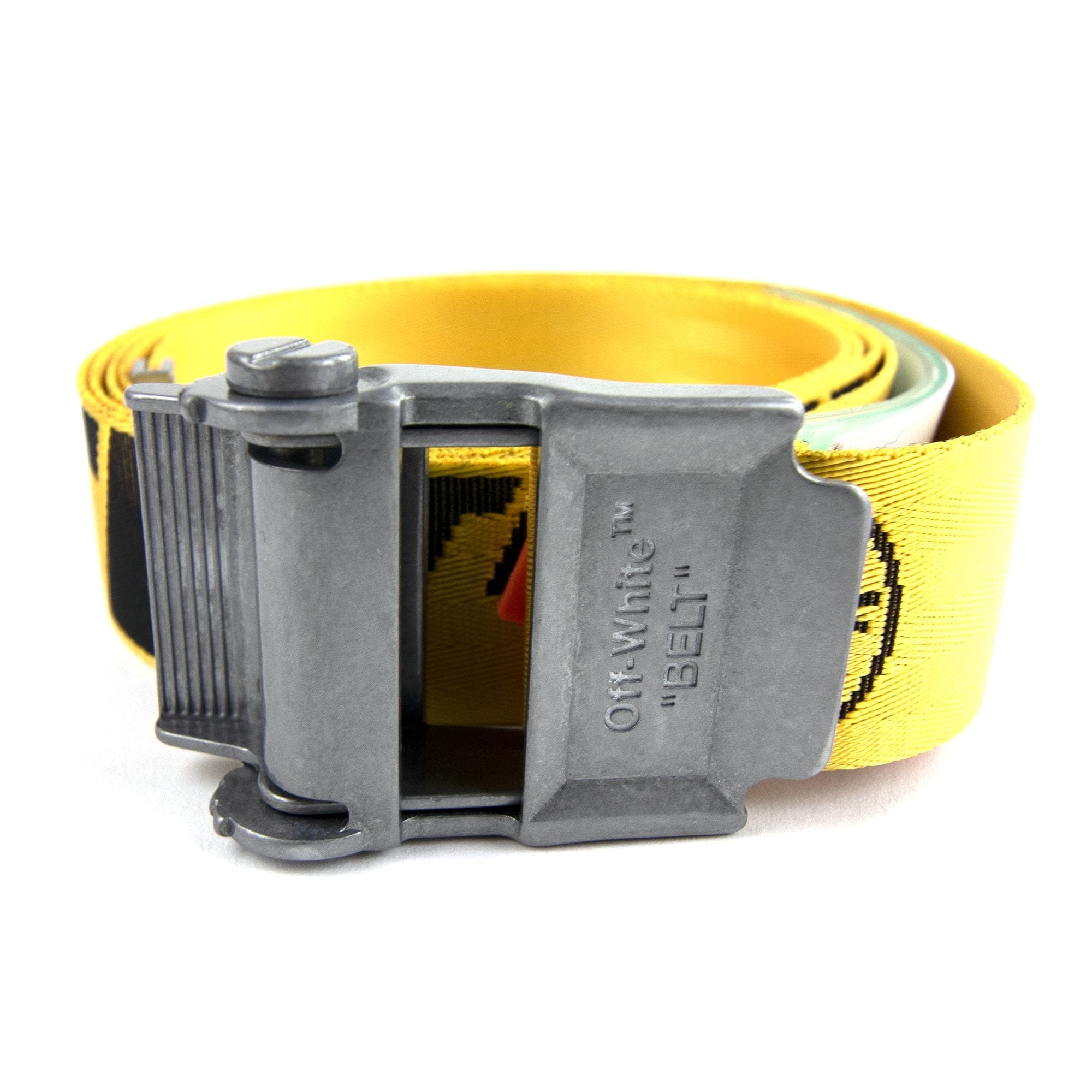 Off White C/o Virgil Abloh Industrial Tape Belt Yellow/Black