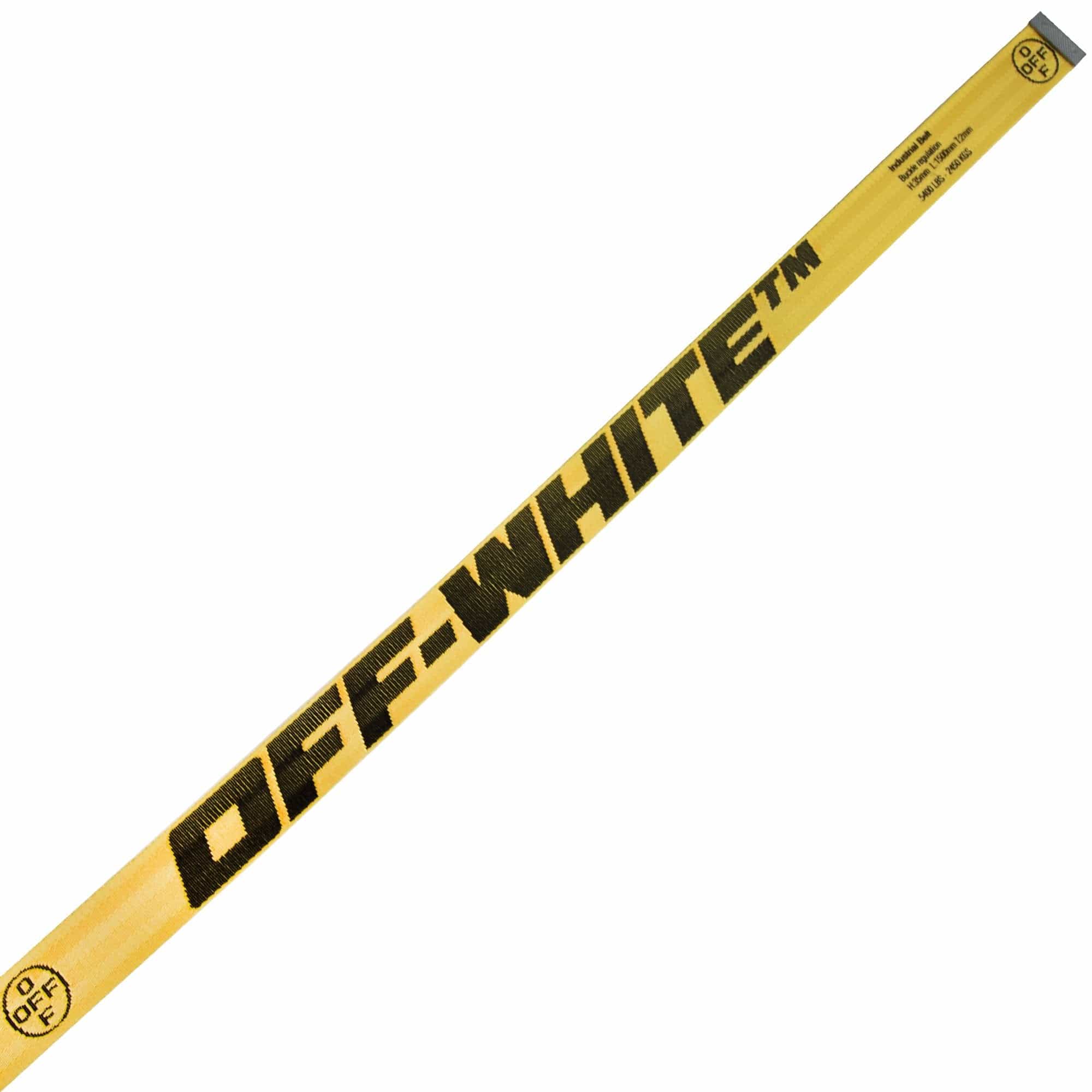 Off White C/o Virgil Abloh Industrial Tape Belt Yellow/Black