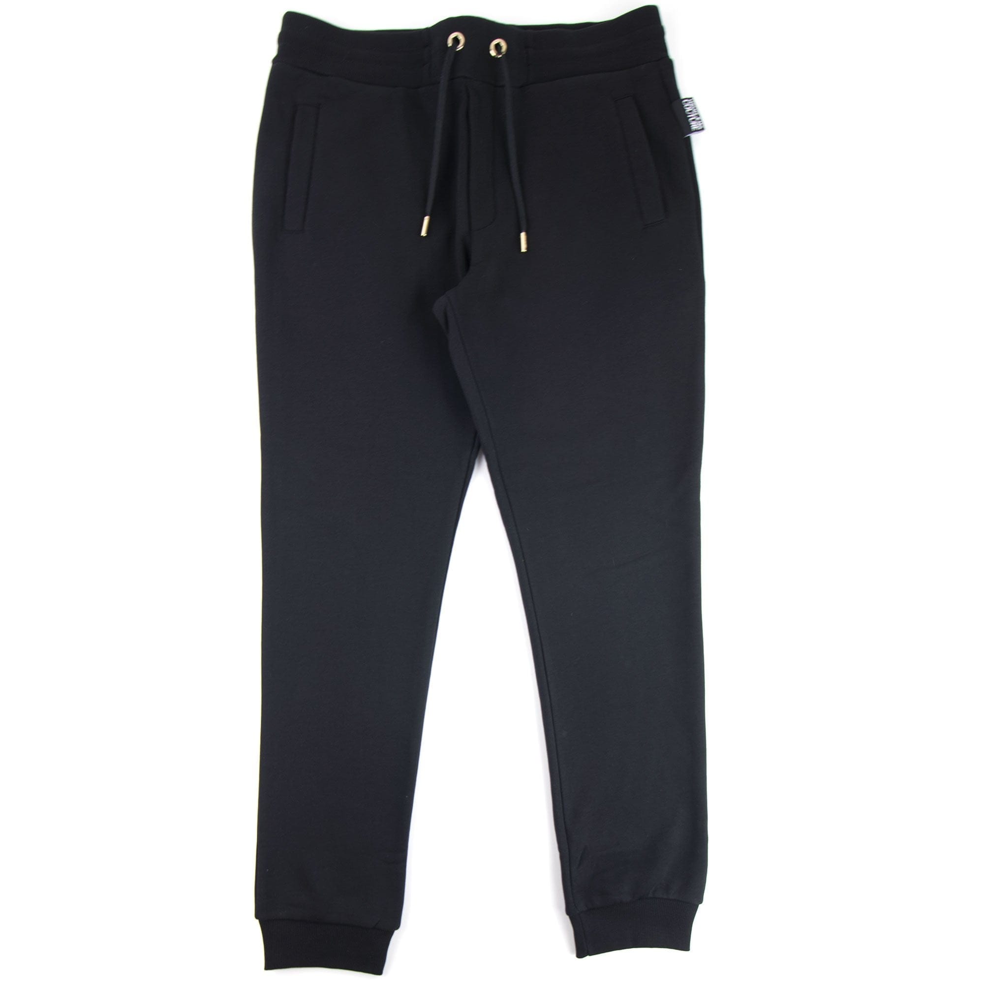 Versace Jeans Couture Flocked Logo Joggers Black