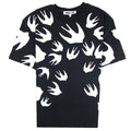 MCQ By Alexander McQueen Signature Swallow T-shirt Black 1000