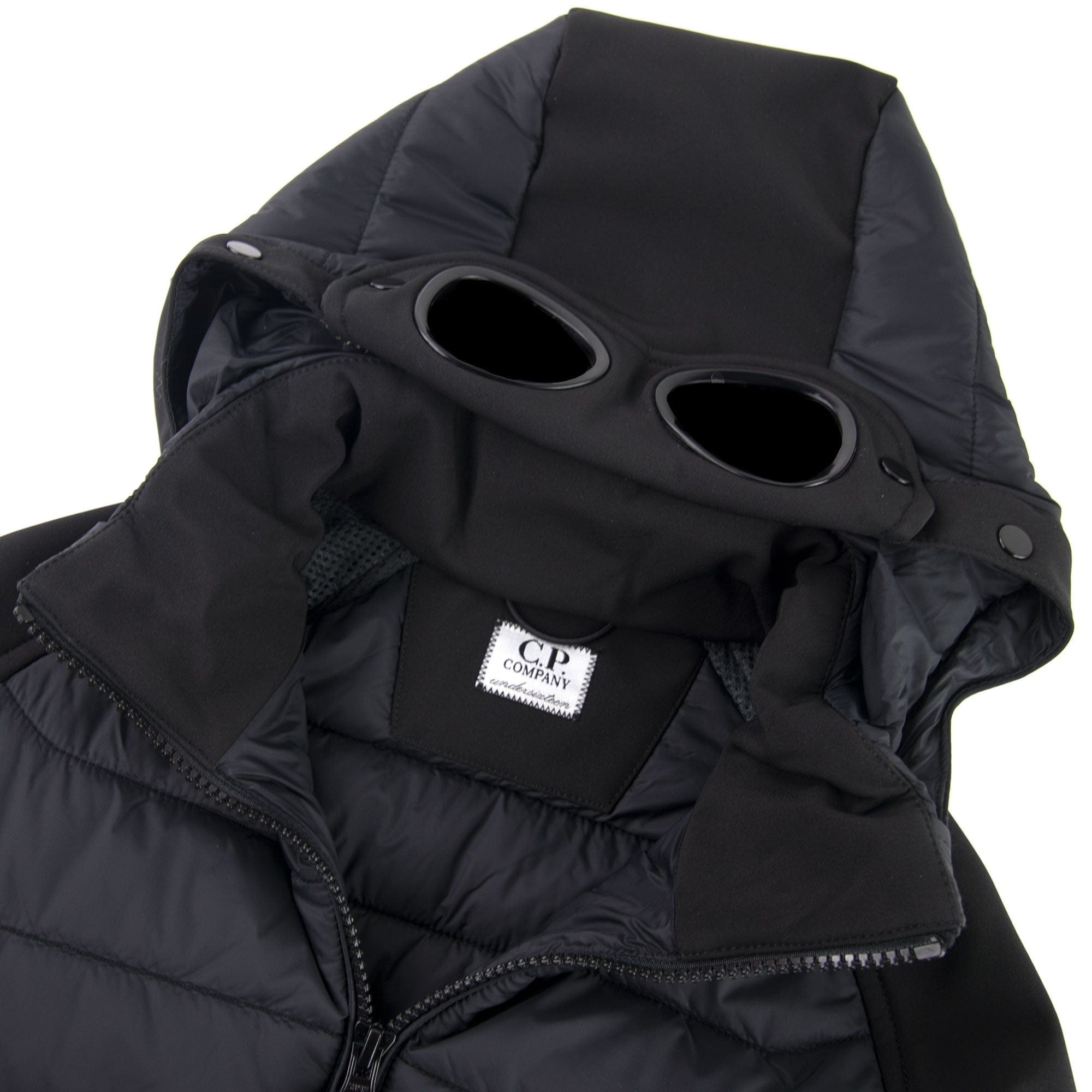 Cp Company Undersixteen Nylon Padded Soft Shell Jacket Black 999