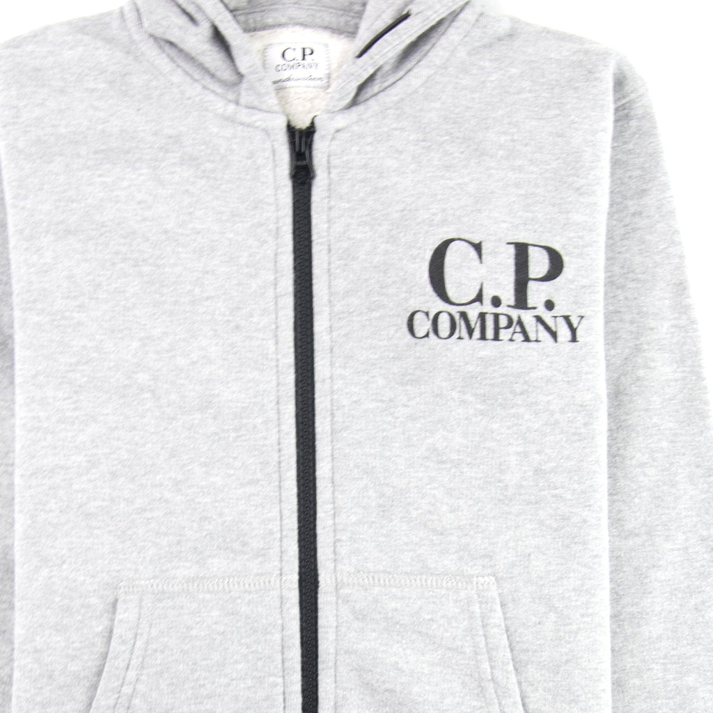 Cp Company Undersixteen Basic Fleece Goggle Hooded Sweatshirt Grey M93