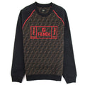 Fendi FF Print Embroidered Logo Sweater Black/Red
