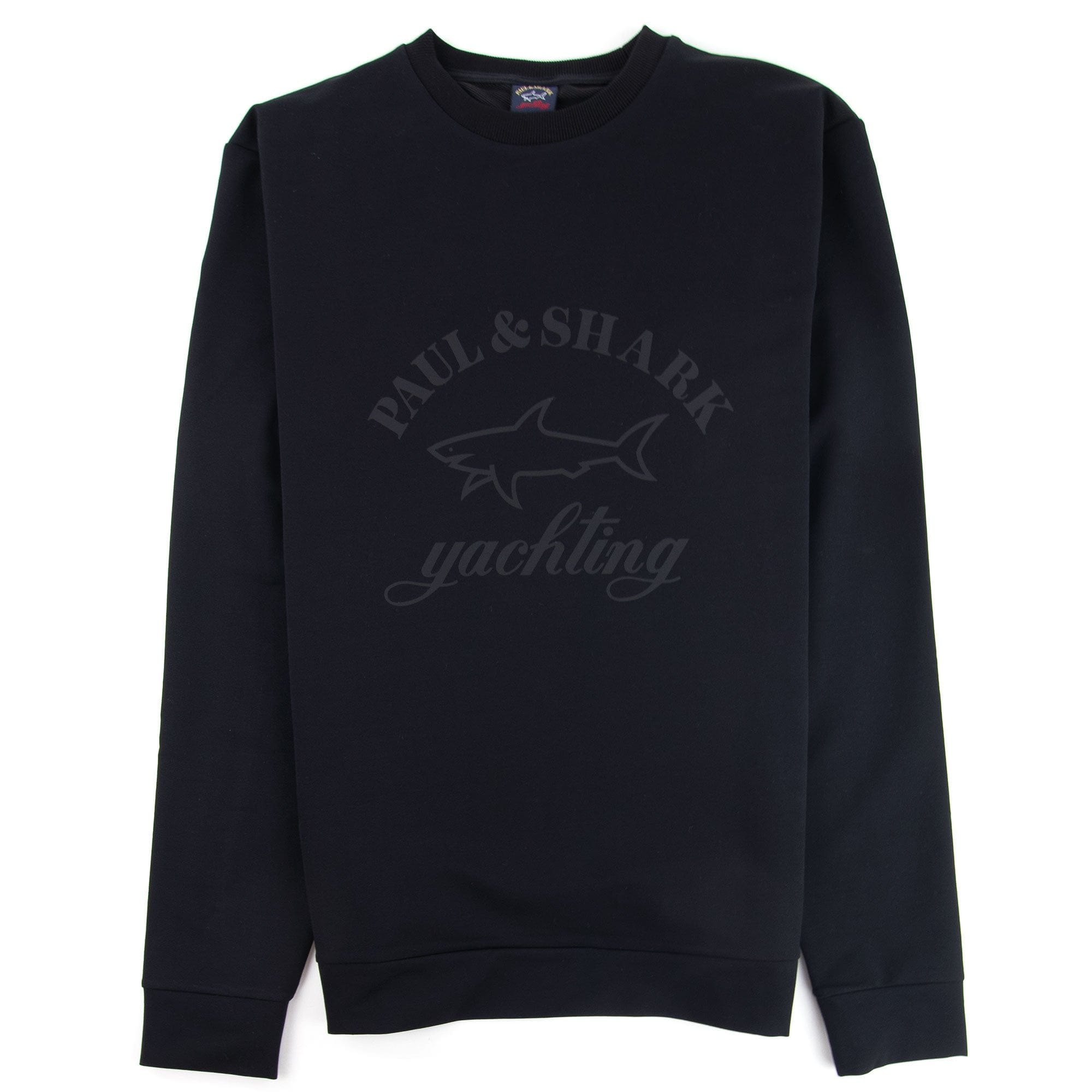 Paul And Shark Tonal Yachting Logo Sweatshirt Black