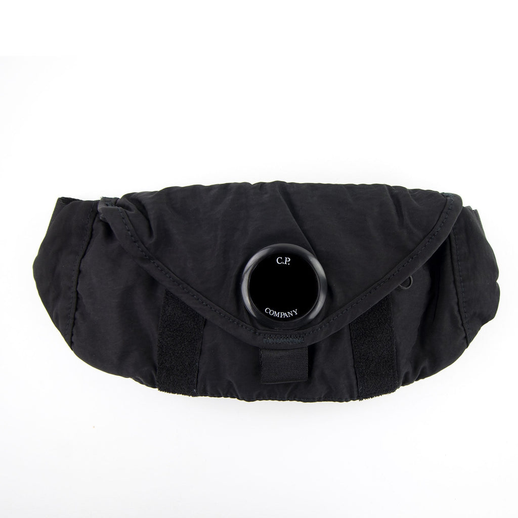 CP Company Garment Dyed Nylon Sateen Small Waist Pack Black 999