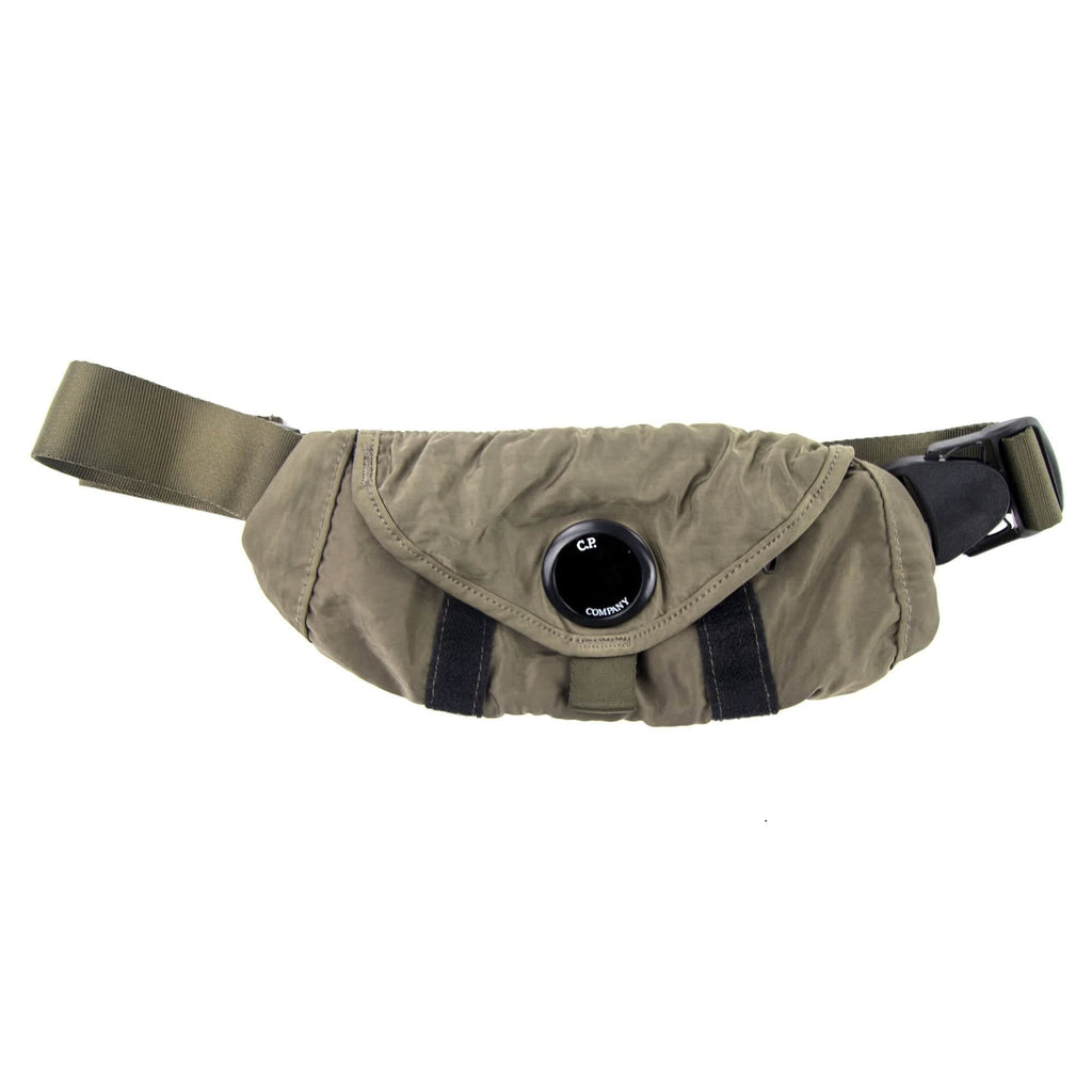 CP Company Garment Dyed Nylon Sateen Small Waist Pack Dusty Olive 661