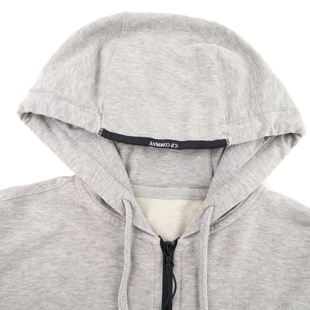 Cp Company Light Fleece Open Hooded Sweatshirt Grey M93
