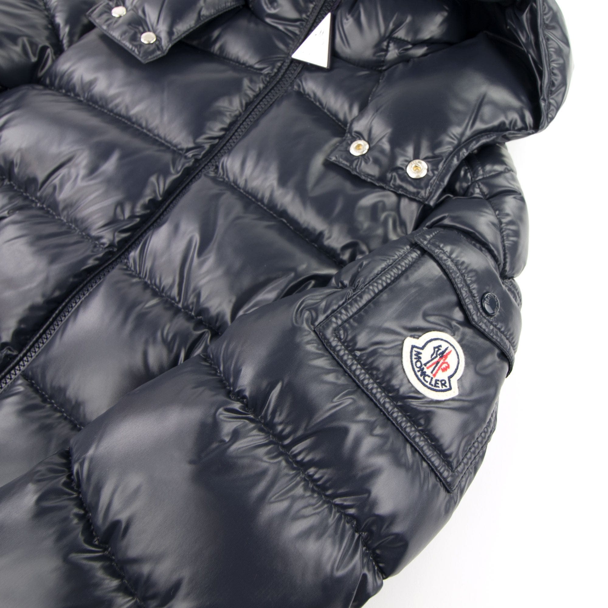 Moncler Junior New Maya Giubbotto Down Jacket Navy 742