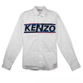 Kenzo Knitted Logo Long Sleeve Shirt White