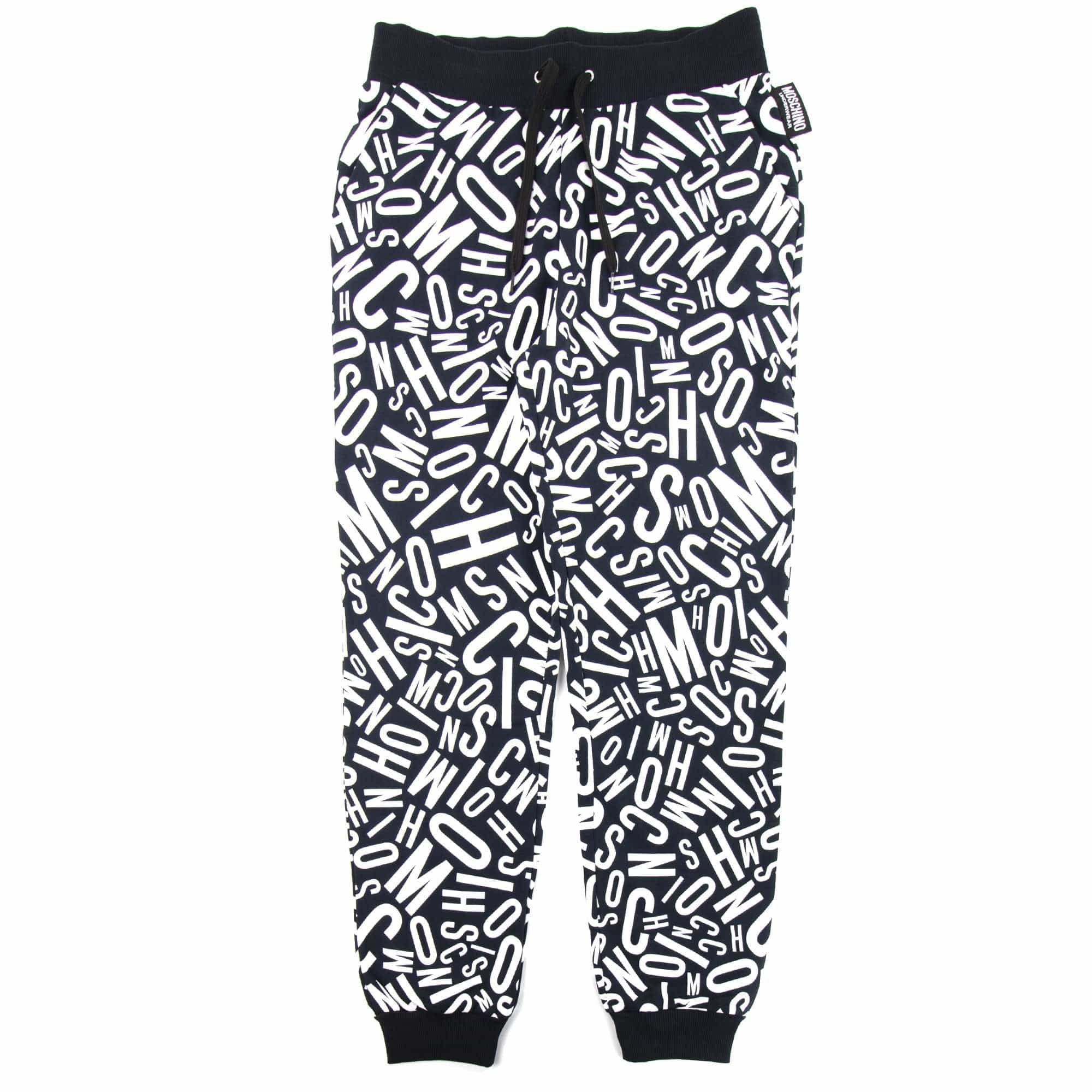 Moschino Underwear All Over Logo Bottoms Black
