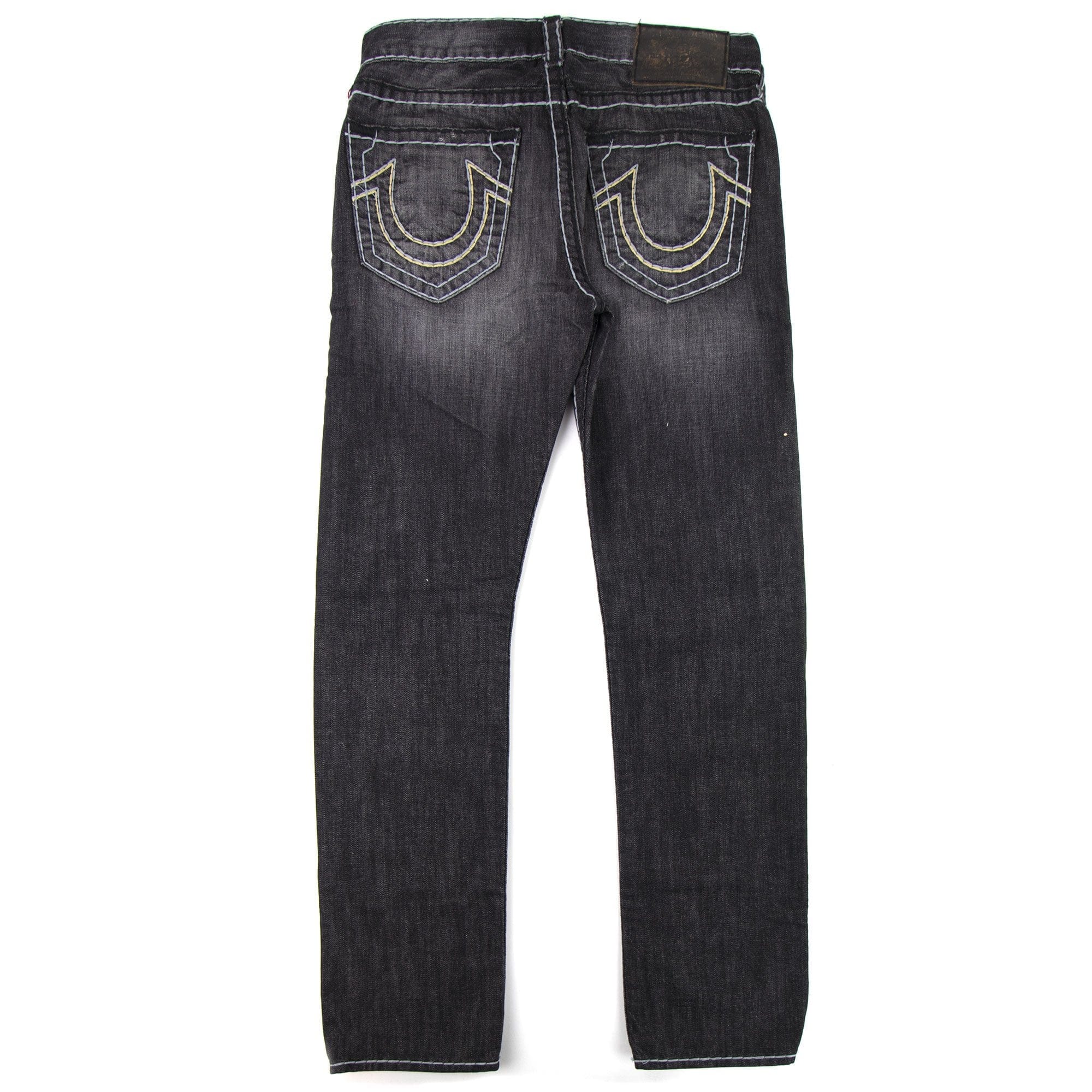 True Religion Geno Stitch Logo Jean Grey Black