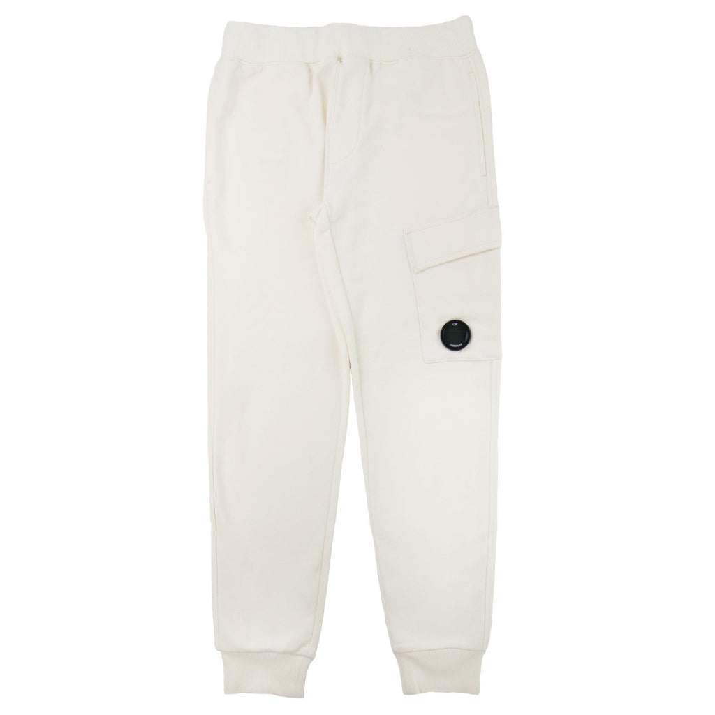 CP Company Diagonal Raised Fleece Lens Sweat Pant Off White 103