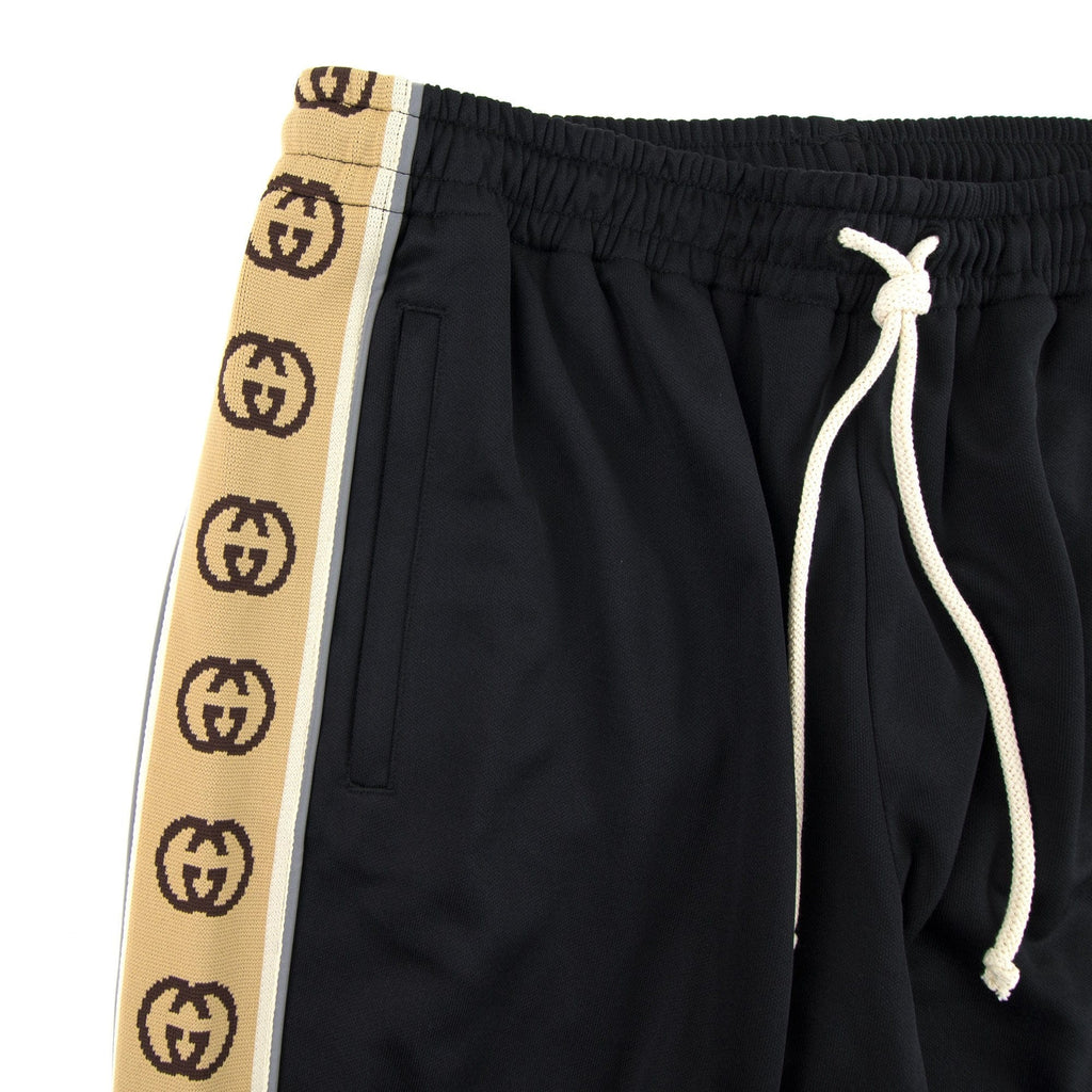 Gucci Loose Technical Jersey Track Bottoms Black