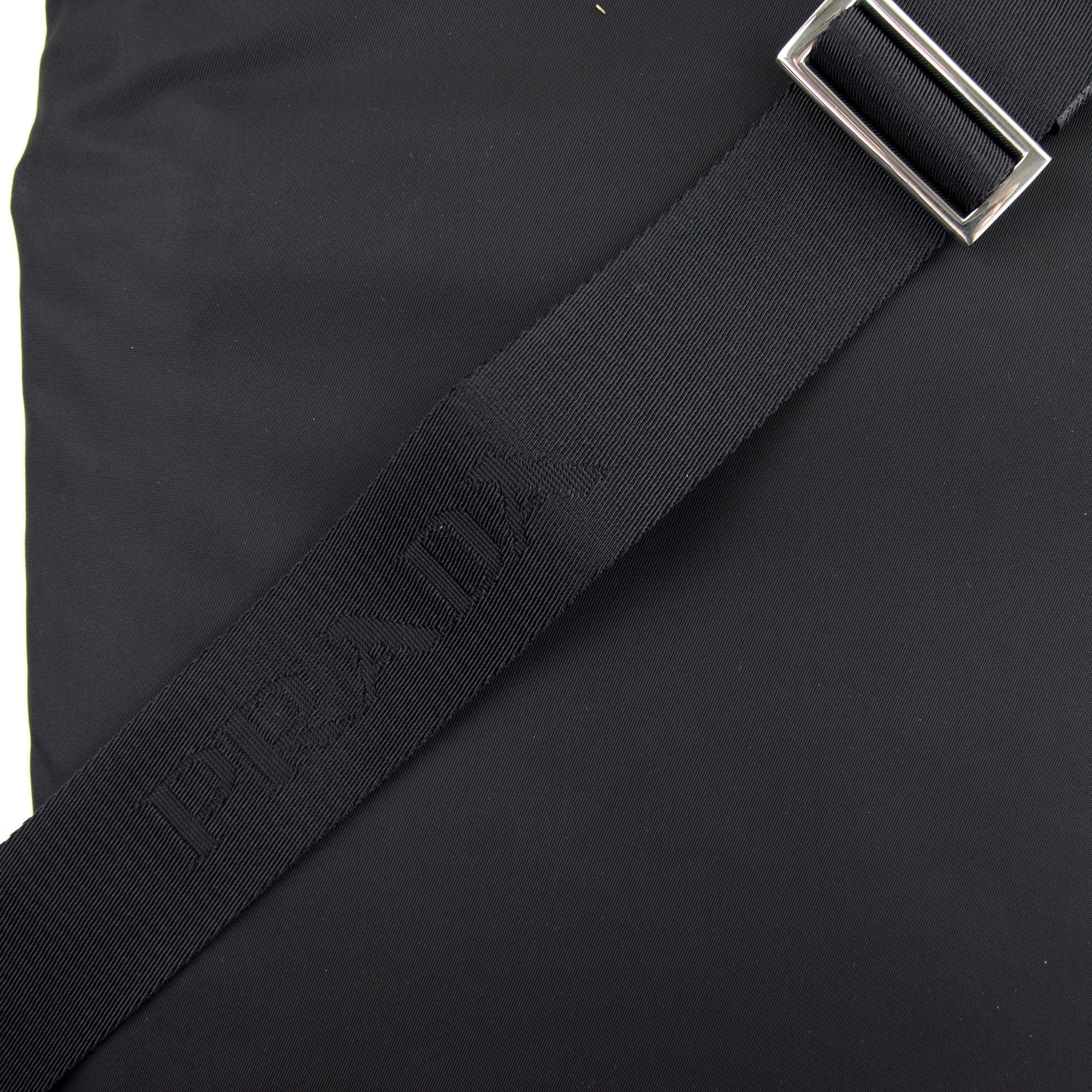 Prada Nylon Bandoleer Messenger Bag Nero