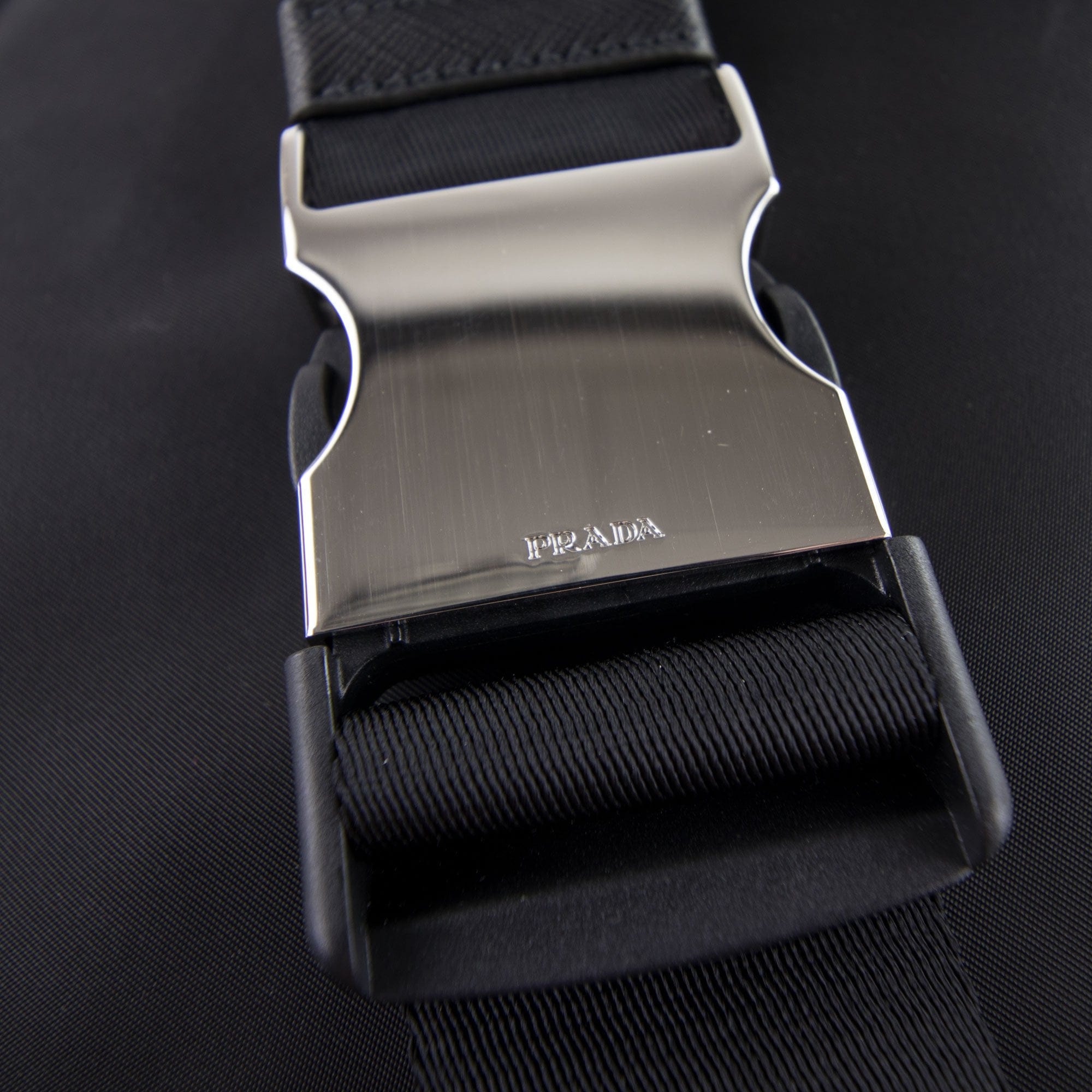 Prada Prada Logo Technical Belt Bag Nero