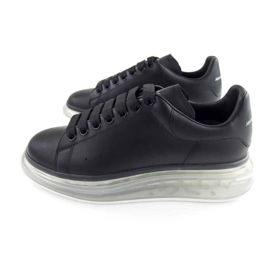 Alexander McQueen Exaggerated Transparent Sole Sneakers Black 1070