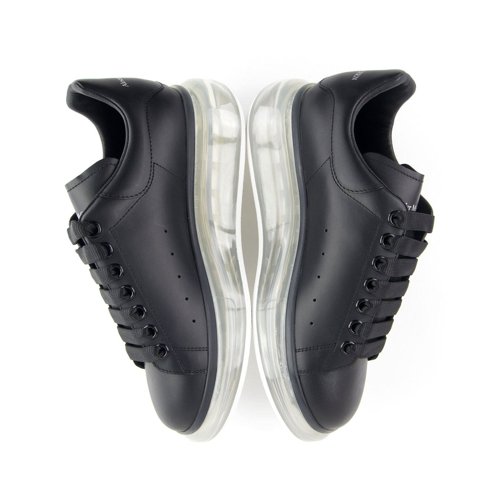 Alexander McQueen Exaggerated Transparent Sole Sneakers Black 1070
