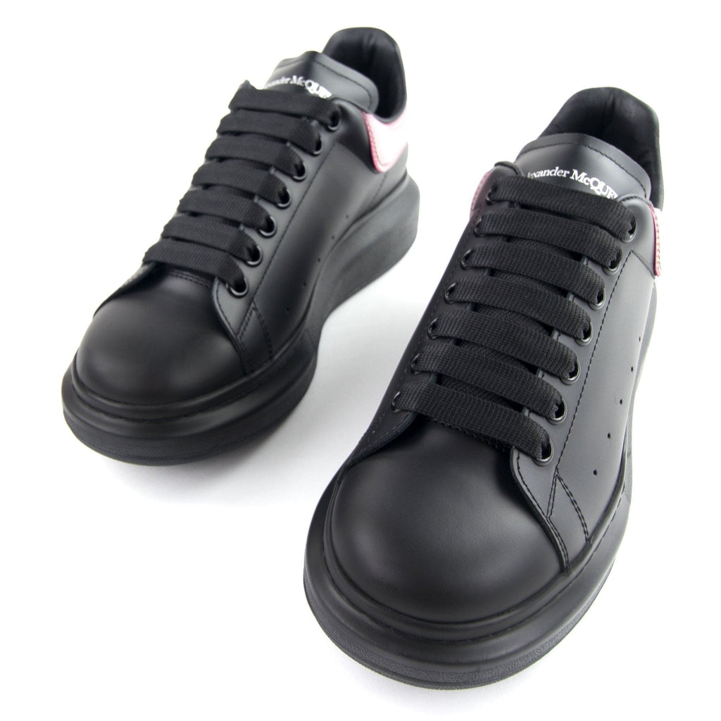 Alexander McQueen Exaggerated Sole Transparent Heel Sneakers Black/Fuchsia 1085