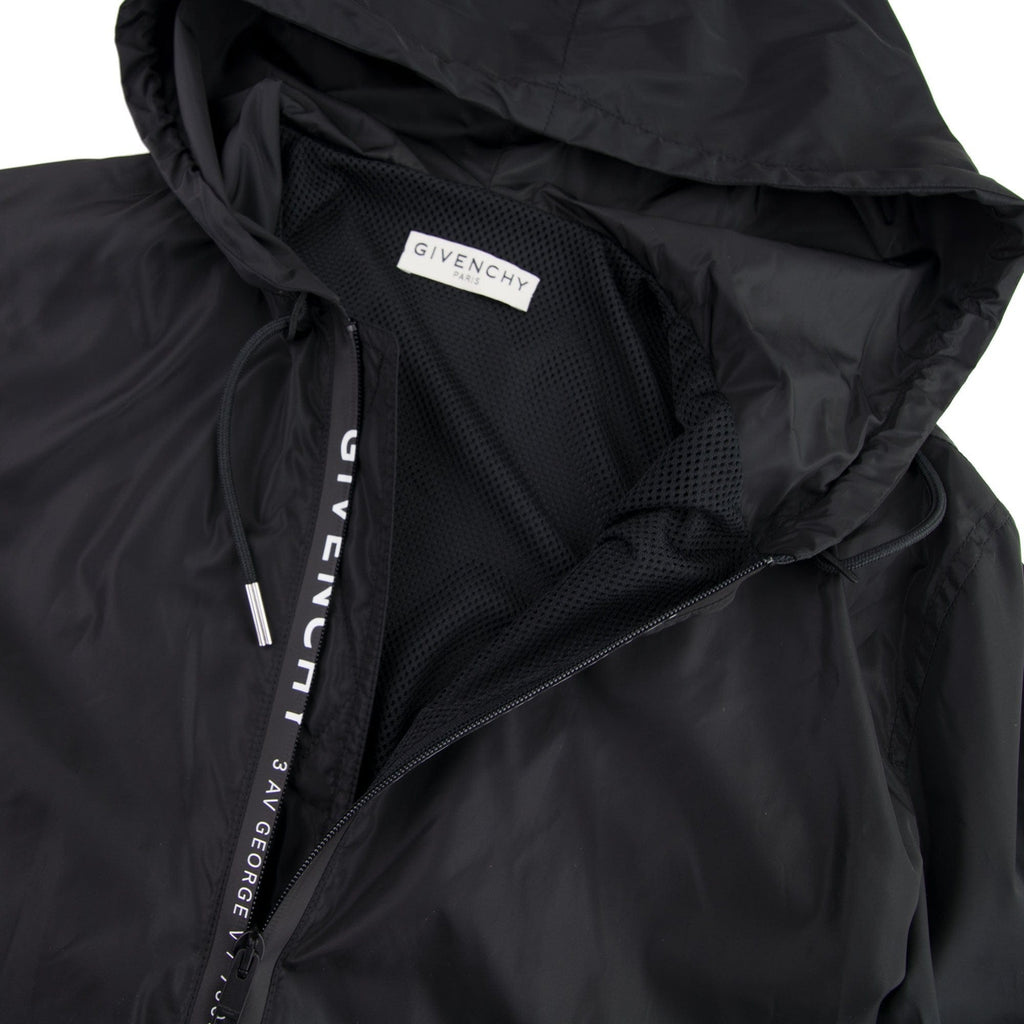Givenchy 3 AV George V Windbreaker Jacket Black