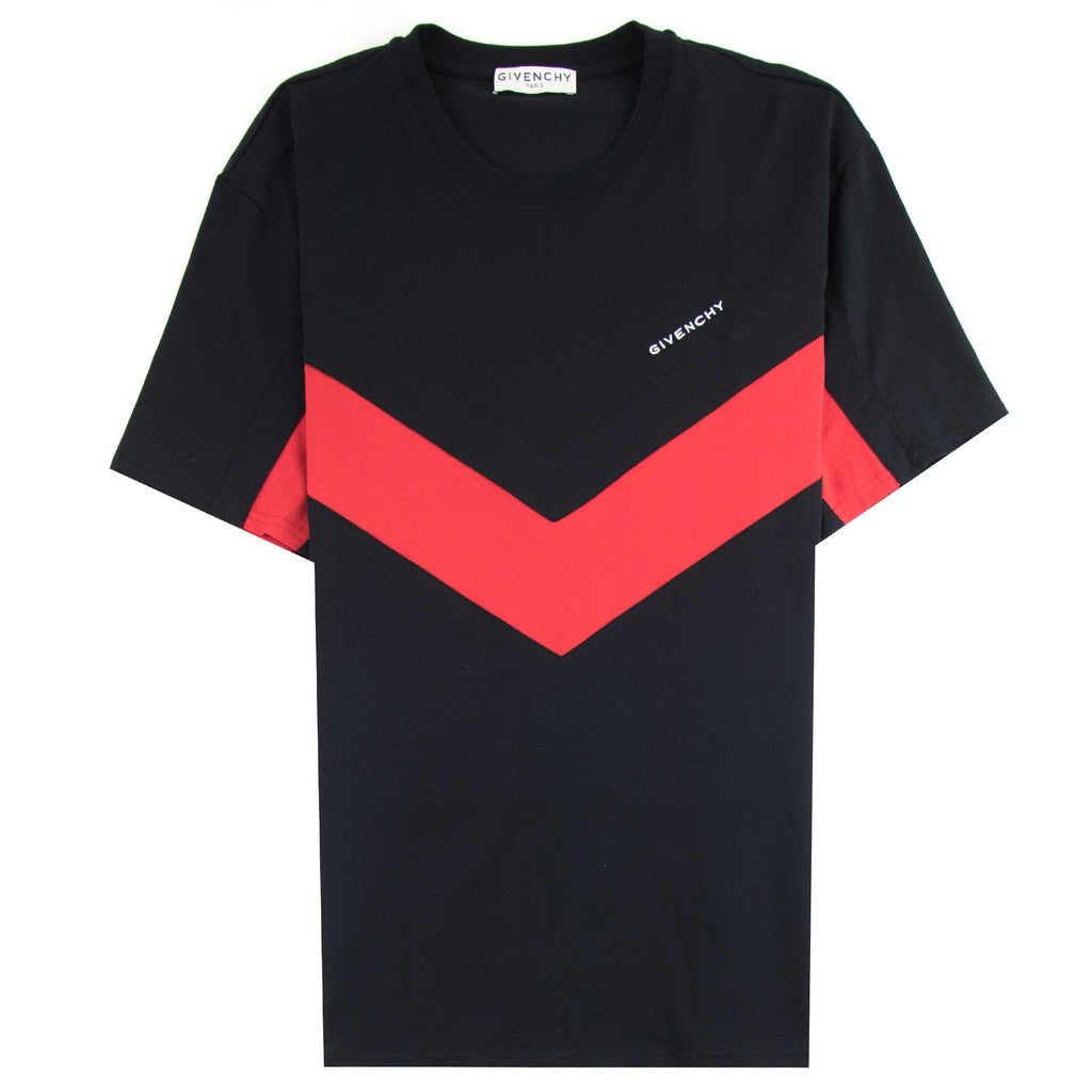 Givenchy Contrasted V Regular Fit T-shirt Black