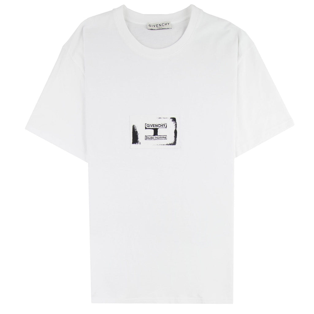 Givenchy Studio Homme Patch Regular Fit T-shirt White