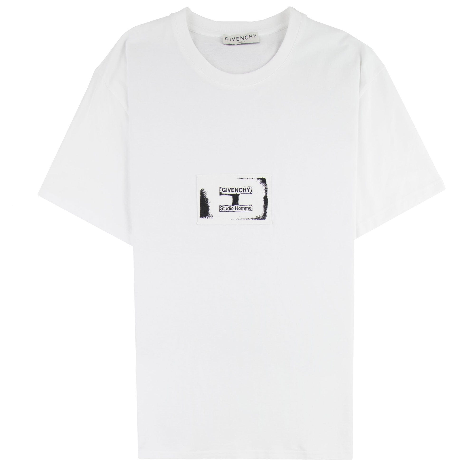 Givenchy Studio Homme Patch Regular Fit T-shirt White