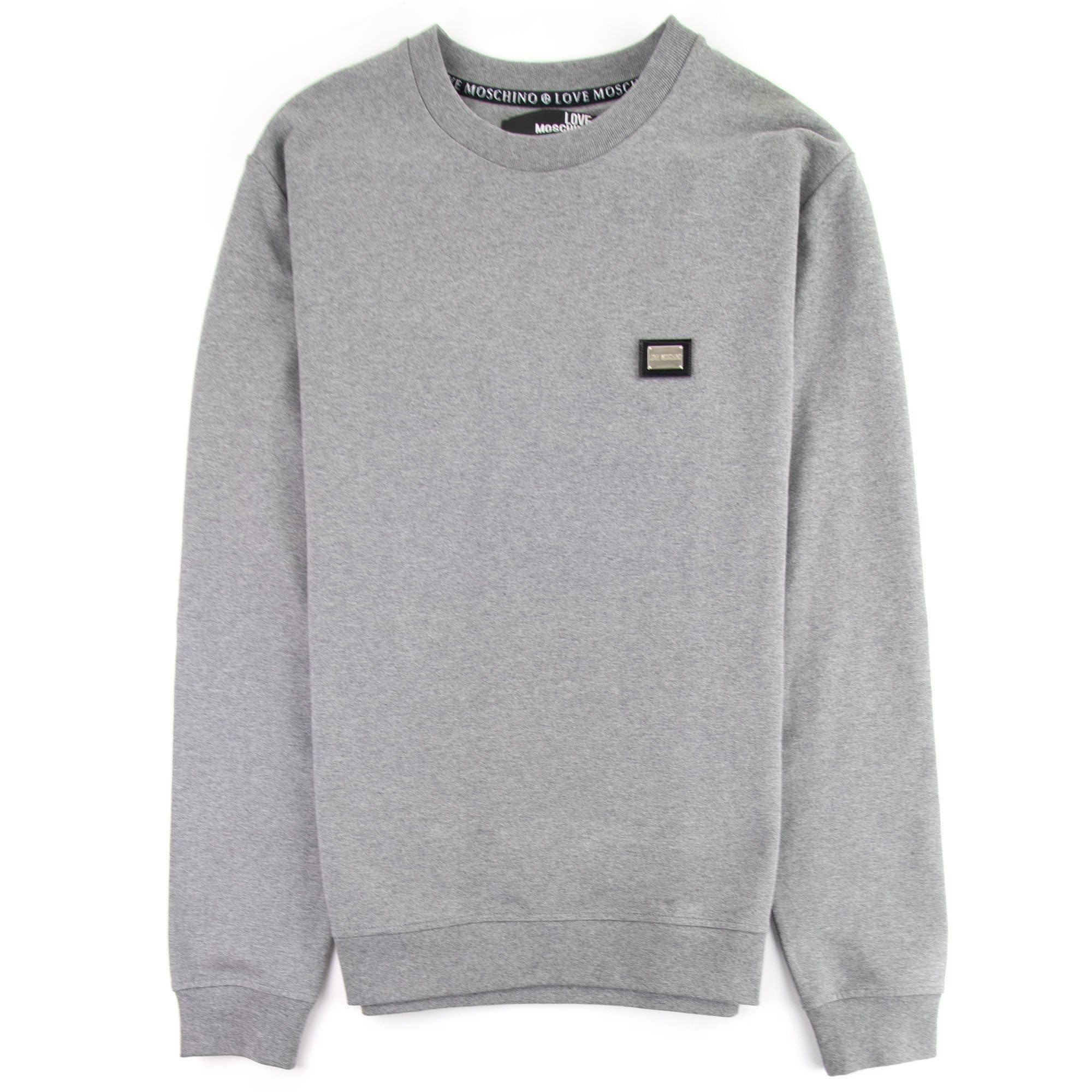 Moschino Sweater Plaque Grey