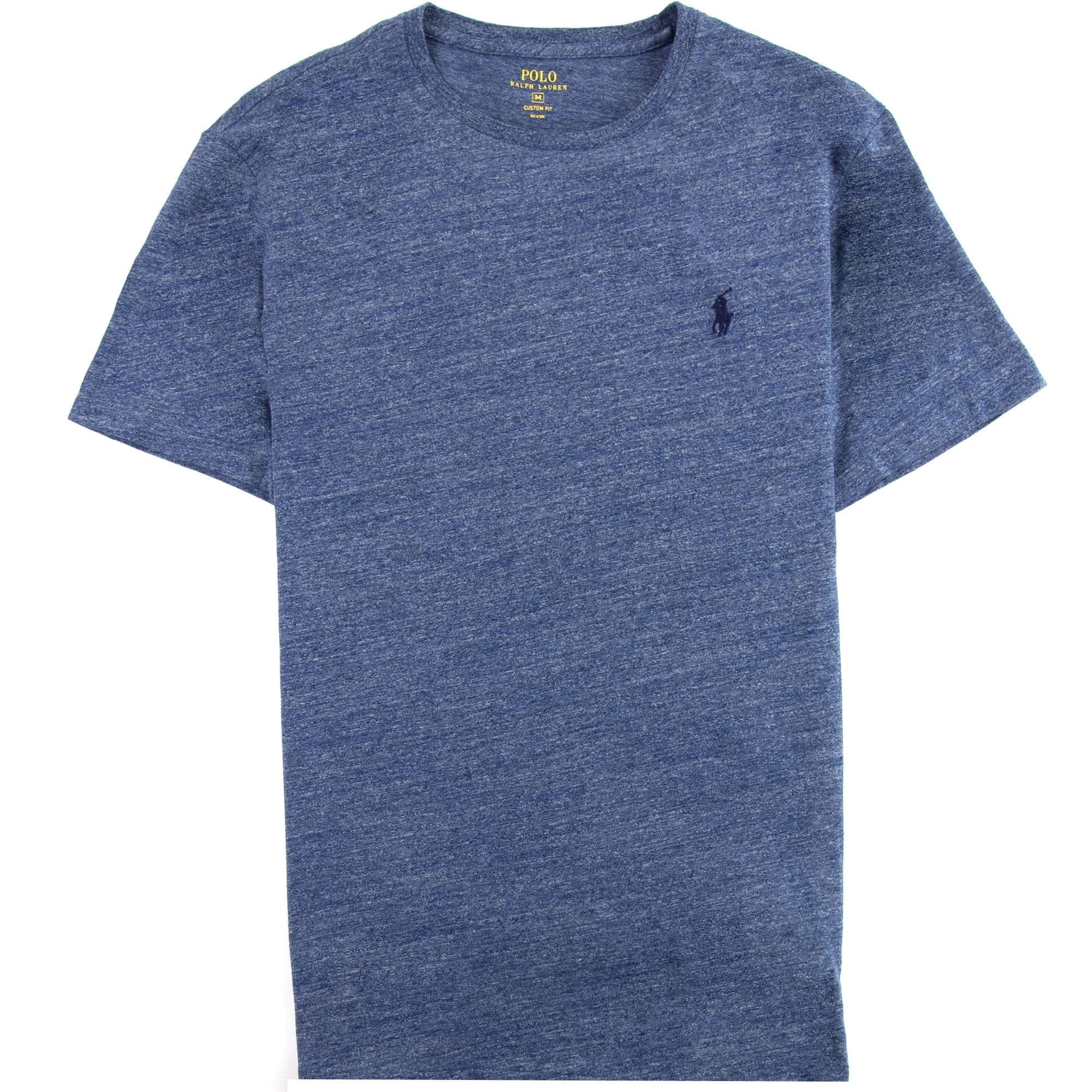 Polo Ralph Lauren Custom Fit Crew Short Sleve Tshirt Blue Marl