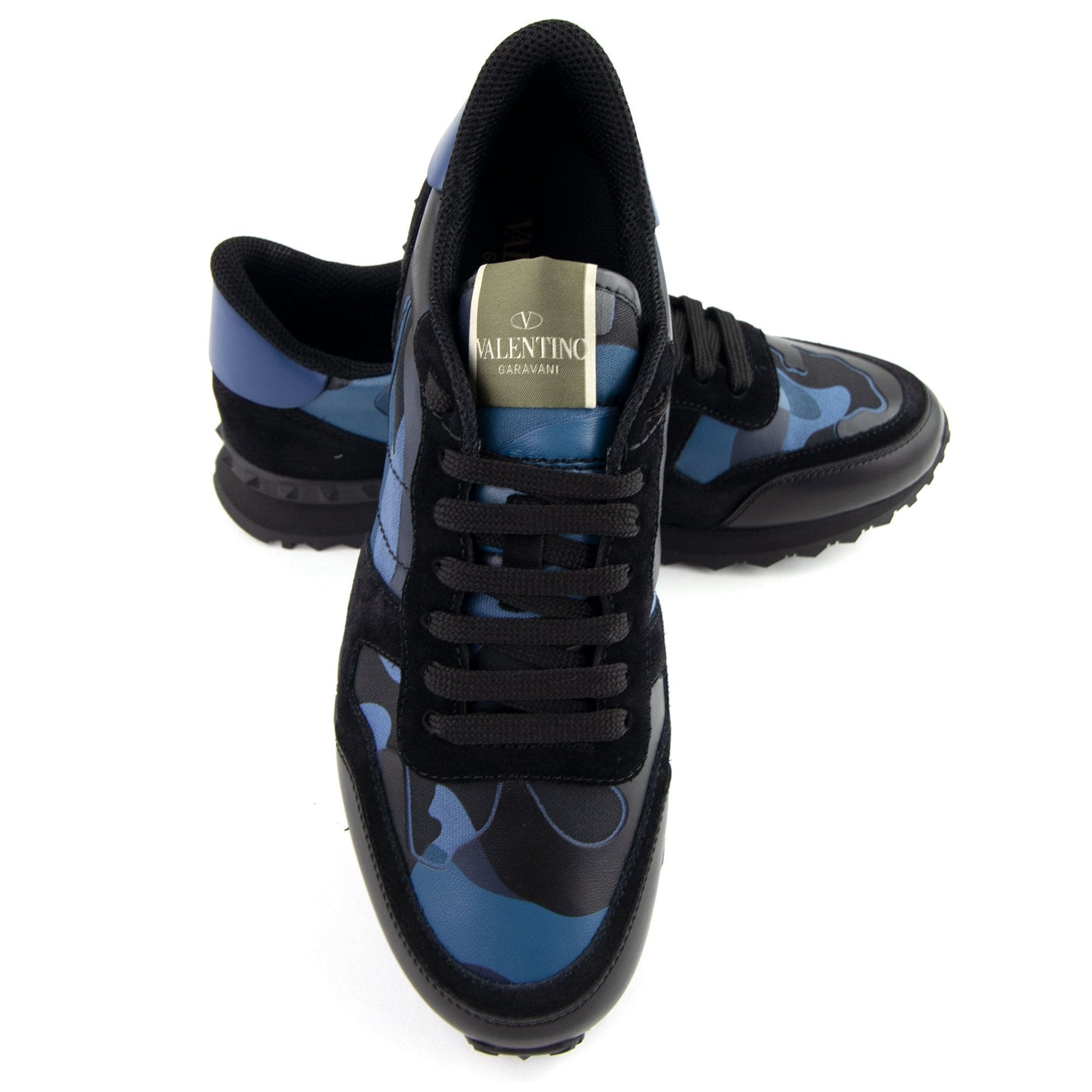 Valentino Camouflage Rockrunner Sneaker Bluette GS5