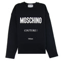 Moschino Couture Cotton Sweatshirt With Logo Black