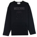 Moschino Couture Kangaroo Pocket Logo Sweater Black