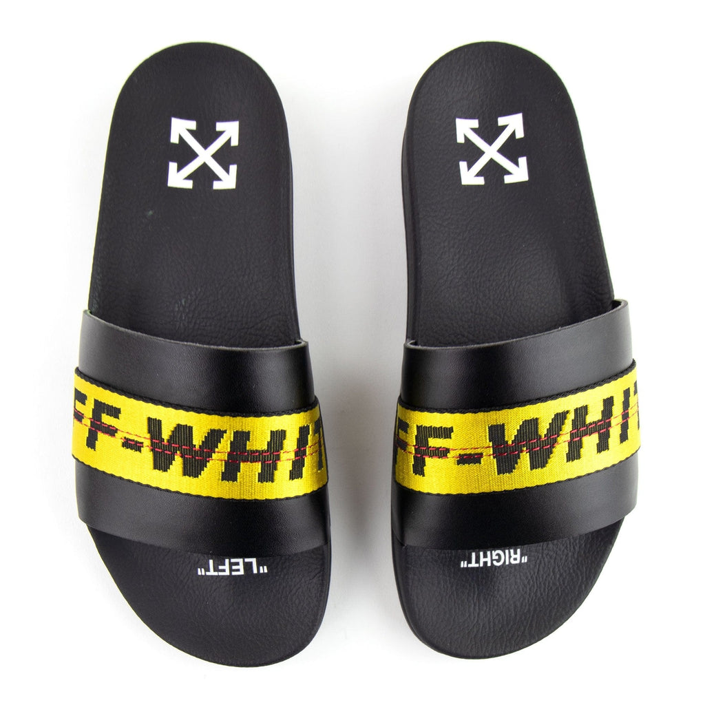 Off White Industrial Sliders Black