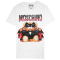 Moschino Couture Jersey T-shirt Bat Teddy Bear White