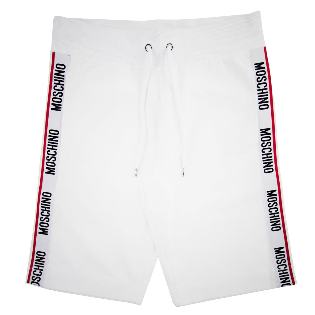 Moschino Underwear Logo Tape Shorts White 001