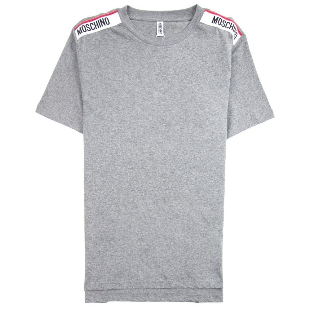 Moschino Underwear Tape Logo T-shirt Grey 0489
