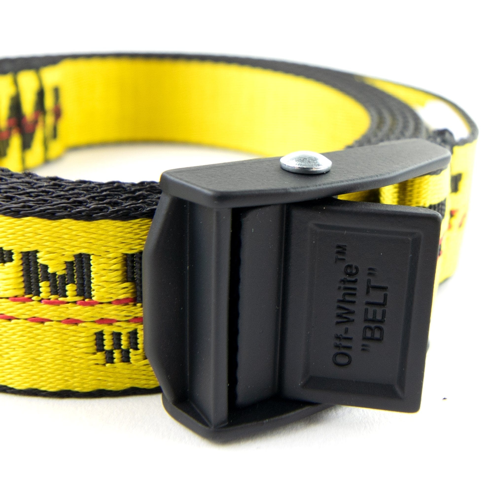 Off White Mini Industrial Belt Yellow 6000