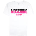 Moschino Swim Swim Logo Print T Shirt White 0001