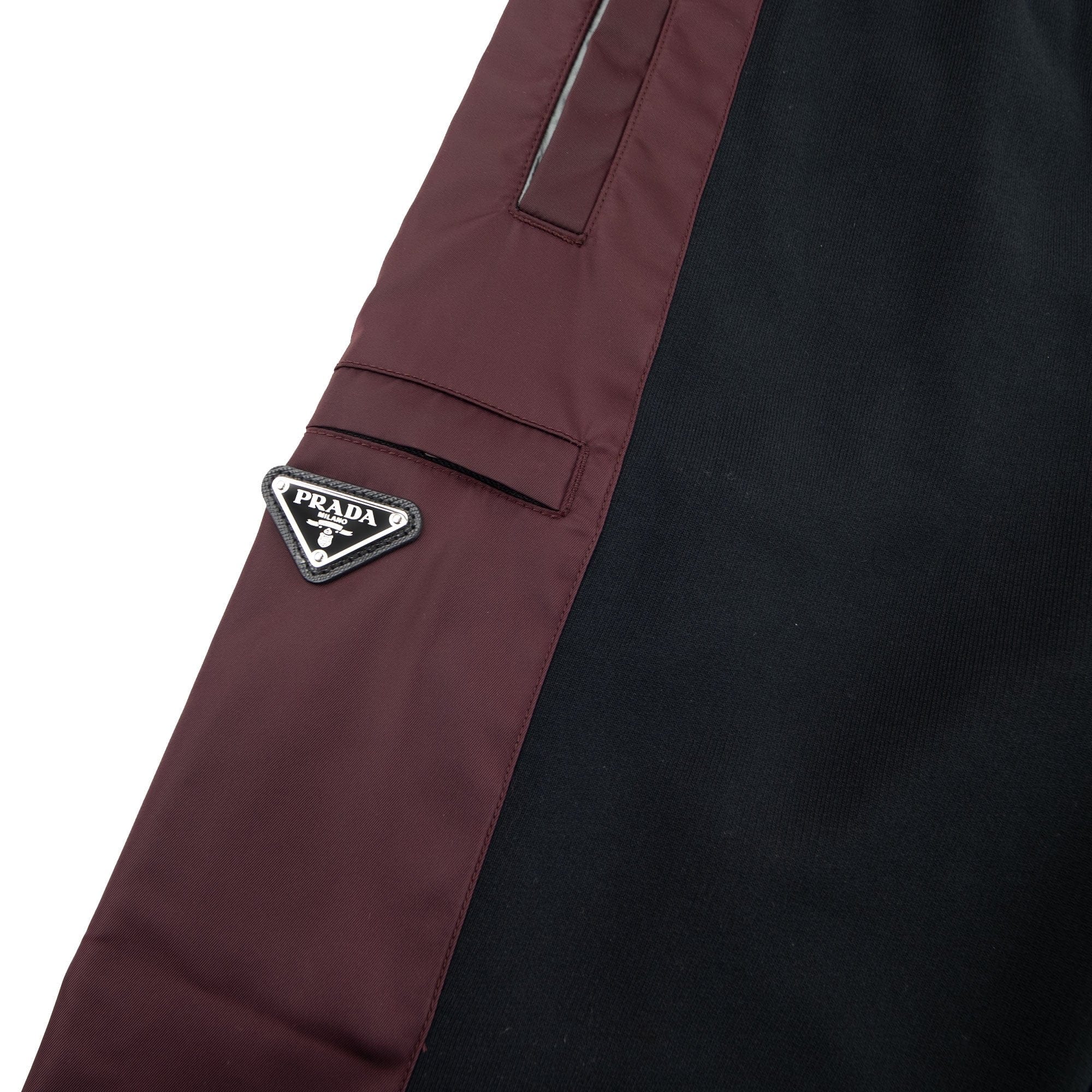 Prada Nylon Panel Tracksuit Bottoms Nero