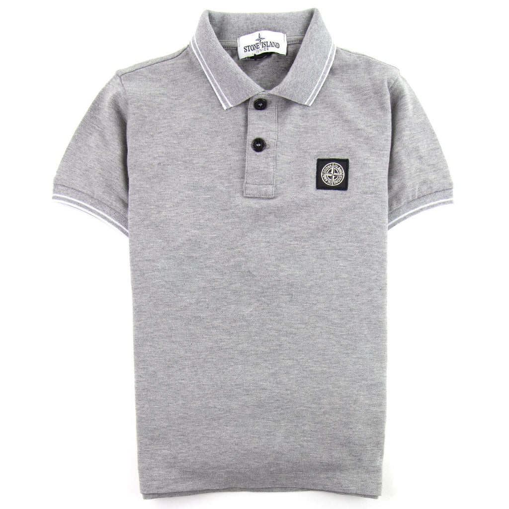Stone Island Junior Polo S/S Kids Grey/white