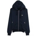 Dolce&Gabbana Metal Logo Zip Up Hoody Navy Blue