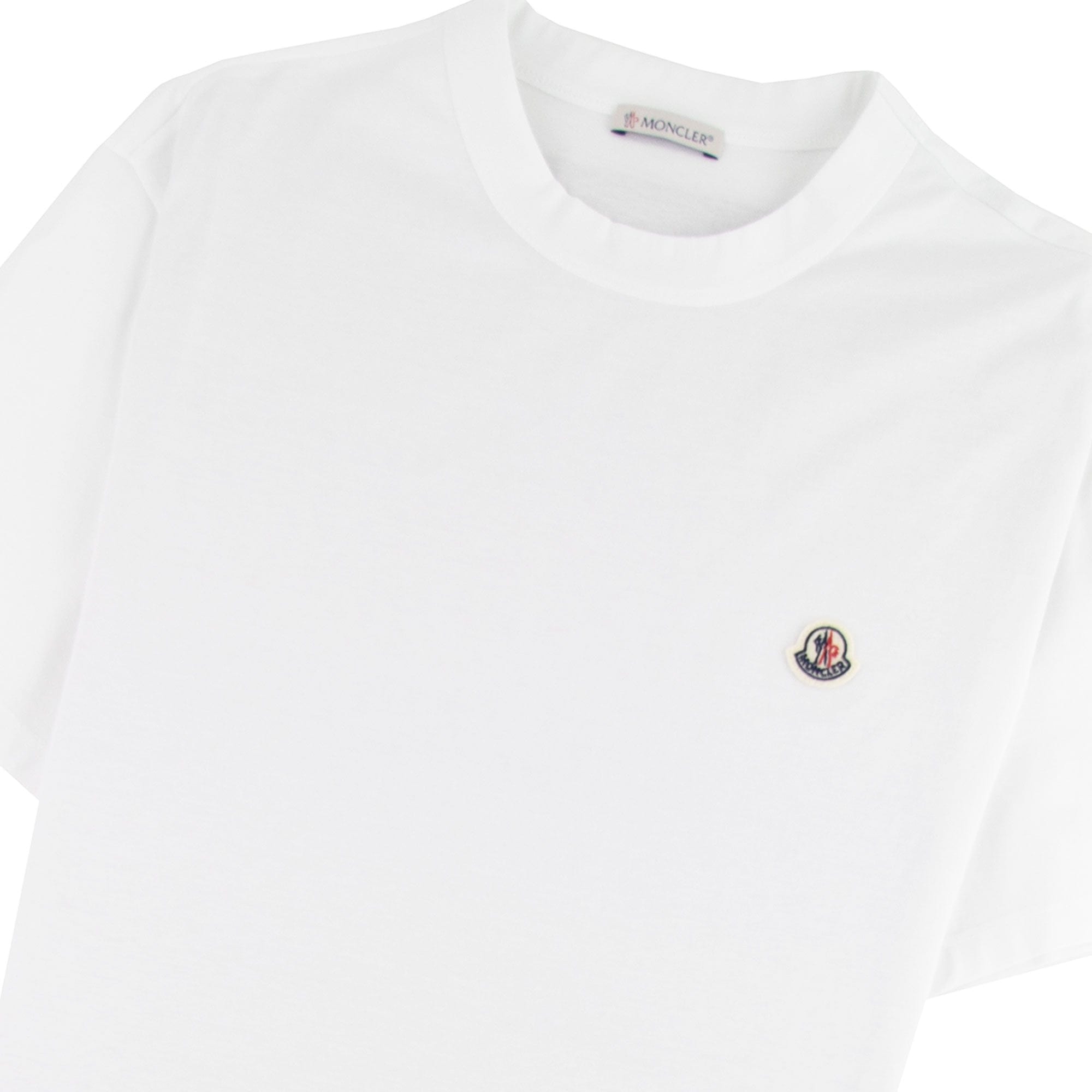 Moncler Maglia Zip Seam T-shirt White 001