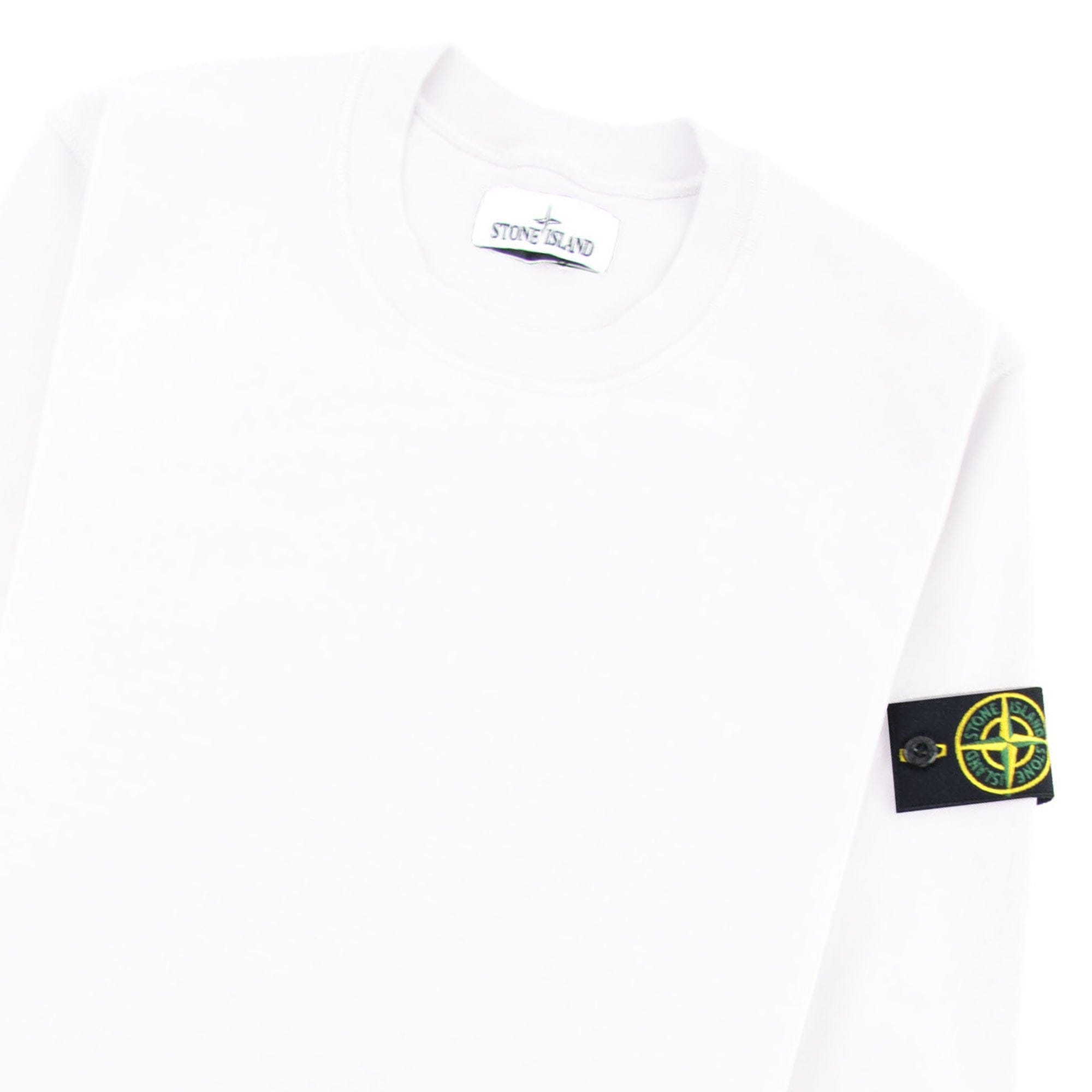 Stone Island 63020 Crewneck Sweatshirt White V0001